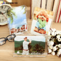 Sunmeta high quality blank sublimation glass photo frame, heat transfer glass photo